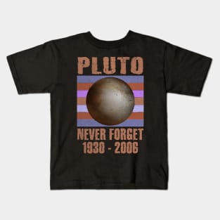 Pluto Never Forget Dwarf Planet Astronomy Kids T-Shirt